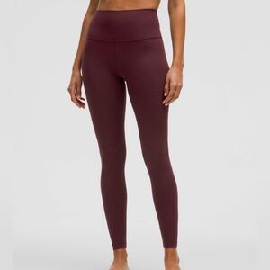 lululemon athletica Burgundy High-Waisted Leggings